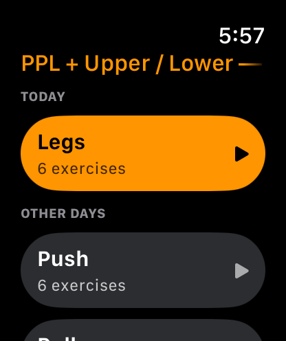 Apple Watch today view